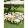 thumbnail image 4 of Outdoor Tablecloth with Umbrella Hole for Patio/Picnic/Party/Camping, Sunflower Waterproof Table Cloth Rectangle Table Cover Washable, Summer Eucalyptus Botanical Spring Floral (60"x 102"), 4 of 8