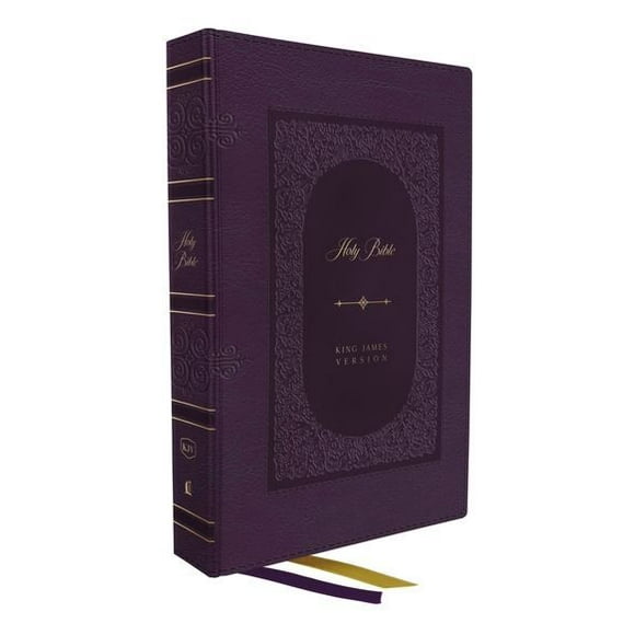 KJV Géant Imprimer Mince Bible, Vintage Série, Violet - Pouce Indexé