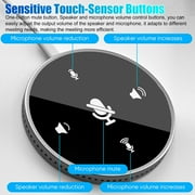 USB Conference Microphone with Speaker, Computer Speakers with microphone, Omnidirectional USB Speakerphone with Enhanced Voice
