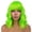 Green, variant on Short Wigs for Women, Wavy Synthetic Bob Wig with Bangs, Loose Curly Shoulder Length Curly Wigs with Hairnet