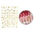 thumbnail image 2 of 1 hoja de s de Arte de uñas de Navidad-calcomanías de uñas DIY para mujeres niñas salón de manicura de uñas - DH-195 oro DH-195 Dorado Sunnimix Arte de uñas pegatinas, 2 of 8