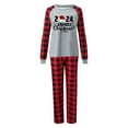 thumbnail image 2 of Pyjamas de Noël Assortis pour la Famille Noël 2024 Famille Noël Imprimé Manches Longues Chandail Décontracté Col Rond Chandail à Capuchon pour Femmes Pyjamas de Noël pour Femmes Noir Maman Taille:S, 2 of 5