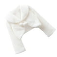 thumbnail image 4 of 1pc otoño invierno peluche tippet chicas flores niños vestidos chales niños trajes de rendimiento de la capa calientes elegantes chicas tippet tamaño blanco m, 4 of 5