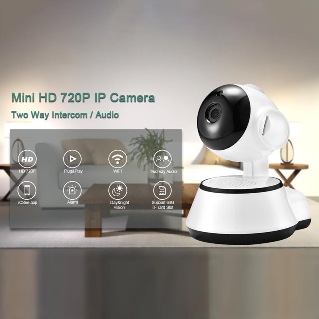 V380 WiFi HD Cámara de vigilancia Cámara IP de seguridad para el hogar con visión nocturna (UE)