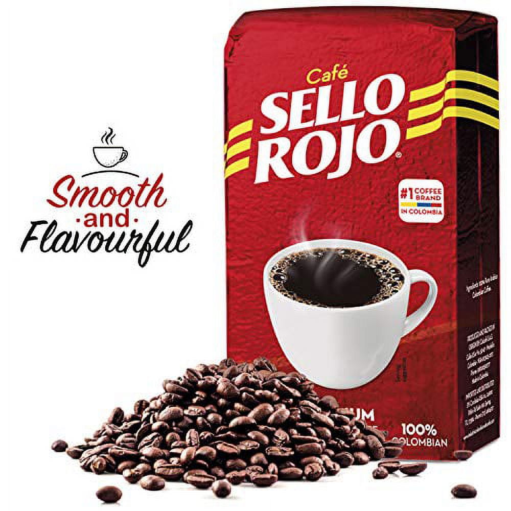 CafÃ© Sello Rojo Premium Colombian Coffee | Medium Roast Premium Ground Coffee Bricks | CafÃ© de Colombia | 8.8 Ounce (Pack of 3)
