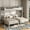 White, variant on Miniyam Full over Full Metal Bunk Bed Frame with Dual Guardrails and Ladders, Heavy-Duty Quiet Design, Black