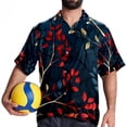 thumbnail image 4 of Tree Men's Button Down Casual Hawaiian Print Short Sleeve Summer Beach Shirt, 4 of 6