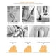 thumbnail image 5 of 4 pares de calcetines suaves con punta abierta Calcetines femeninos elegantes de cinco dedos Calcetines de tela elástica Peep Toe Almohadilla de soporte para el antepié para mujeres (negro), 5 of 7