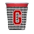 thumbnail image 1 of Carolines Treasures CJ1021G-RSC Houndstooth Monogram Initial G Red Solo Cup  Hugger, 1 of 1