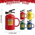 thumbnail image 3 of Ceramic Coffee Mug Large Cute Tall Funny Ceramic Cup Set With Spoon & Handle & Spill Proof Leak Proof Lid Fire Extinguisher Shape Tea Soup Mug, 3 of 9