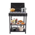 thumbnail image 2 of Portable 5-Burner Gas Stove for Outdoor Cooking - Camping BBQ Grill with 2-Tier Storage Rack - Ideal for Picnics, Tailgates & Backyard Grilling, 2 of 14
