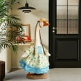 thumbnail image 6 of Eolstice Flower Gooses Outfit Clothes, Plastic Porch Goose Clothes, Garden Decoration Goose Attire, Seasonal Yard Goose Decor, Sturdy Outdoor Goose Costume(A), 6 of 9