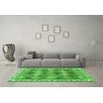 thumbnail image 3 of Ahgly Company Indoor Round Abstract Green Modern Area Rugs, 3' Round, 3 of 4