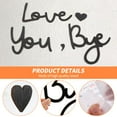 thumbnail image 5 of Love You Bye Sign Above Door, Wooden Script Decor Sign Black Modern Simplicity Decoration for Door, Home, Windows and Walls, Christmas Valentine's Wedding Thanksgiving Gift, 5 of 8