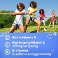 thumbnail image 3 of Emergen-C Kidz Immune+ Immune Support Dietary Supplements, Flavored Gummies with Vitamin C, B Vitamins and Vitamin D for Immune Support, Fun-Tastic Fruit Flavored Gummies - 44 Count, 3 of 7