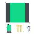 thumbnail image 2 of Diveblues S09 Sandproof Beach Blanket Water Proof Extra Large 8 Persons Family Size Comfortable Parachute Nylon Cozy&Chic Compact& Light Reinforced Windproof 4 Stakes&1 Trave Clearance, 2 of 9