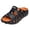 Orange, variant on Men's Platform Sandals Wide Width Open Toe Clogs Breathable Non Slip Quick Drying Beach Slides for Vacation Black Size 5.5