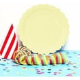 thumbnail image 4 of 50 Pieces Yellow Paper Plates 7 Inch Yellow Scalloped Plates Disposable Dinner Plates for Wedding Baby Shower Birthday Party Dessert Plates, 4 of 7