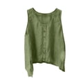 thumbnail image 6 of Women Sleeveless Crop Tops Plus Size, Print Blouses for Women Dressy Casual Black Tees Slim Fit Women Fashion Tops Trendy Summer Shirts for Island Vacation my orders, 6 of 6