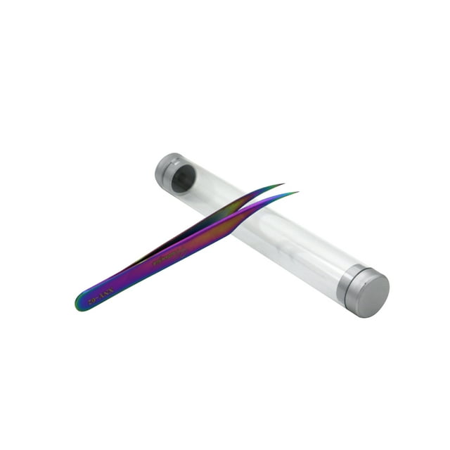 Pinces à Cils pour Extension de Cils Pinces Professionnelles en Acier Inoxydable Fausses Pinces à Greffage de Cils Outils de Maquillage