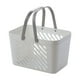 thumbnail image 2 of Cesta de baño, cesta de lavado, cesta de drenaje de mano, cesta de ducha de baño azul, cesta de almacenamiento de baño para dormitorio de estudiantes, cesta de baño, cesta de plástico con asa para bañ, 2 of 6
