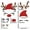 A, variant on Holiday Cheer Door Stickers - Festive Christmas Decor