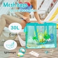 thumbnail image 2 of Large Capacity Fine Mesh Beach Tote Bag with Funny pattern, Sand Proof Nylon Handbag Side Pockets For Pool Seaside Travel Swimming, 2 of 7