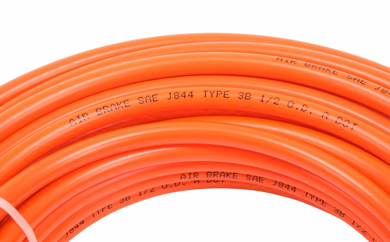 (2 Pack) 3/8" OD x 100' Orange SAE J844 Nylon Air Brake Tubing DOT Approved | Pneumatic Nylon Air Line Hose for Air Brake System