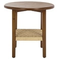 thumbnail image 2 of Safavieh Rakoma 1 Shelf Traditional Wood Frame Round End Table, Walnut, 2 of 8