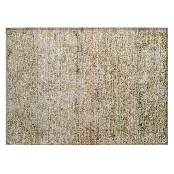 Dalyn Rugs Machine Washable Indoor/Outdoor Chantille ACN2103 Gold 1'8" x 2'6" Rug