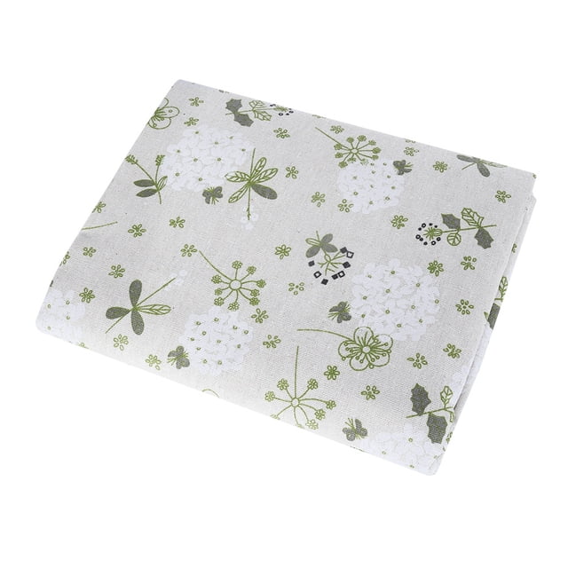 Mantel de mezcla de lino y algodón, 140 x 100 cm, lavable a máquina, perfecto para reuniones de estilo campestre con encanto rústico