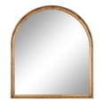 thumbnail image 5 of Kate and Laurel Hatherleigh Modern Transitional Arched Wooden Wall Mirror, 32 x 36, Rustic Brown, Decorative Wood Wide Arch Mirror for Use in Bathroom, Entryway, or Bedroom, 5 of 7