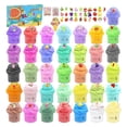 thumbnail image 1 of 36 Pack Mini Butter Slime Kit With Funny Fruits Charms Super Soft & Non-Sticky Party Favors Birthday Gifts For Girls And Boys, 1 of 3