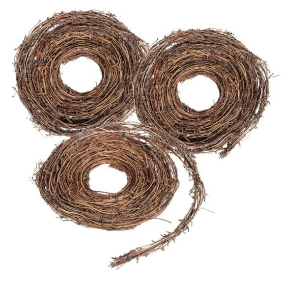 3 PCS Natural Grapevine Garland,Twig Garland DIY Crafts,Christmas DIY Rattan Garland,Handmade Rattan Knocker,Flower Shop Decoration Parts