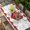 Off-White, variant on Valentine's Day Table Cloths for 6 Foot Rectangle Tables, Red Love Heart Roses Romantic Vintage Patio Waterproof Elastic Fitted Tablecloths, Washable Rectangular Table Cover for Camping