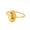 Golden lily of the valley, variant on Stainless Steel Simple Wind December Flower Ring