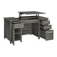 thumbnail image 6 of Bowery Hill Contemporary Wood Lift Top Home Office Desk in Gray, 6 of 11