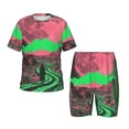 thumbnail image 1 of Balery Neon Desert Moon Conjunto de Pijama Infantil de Manga Corta con Estampado – Ropa de Dormir de Algodón Suave-Medium, 1 of 6