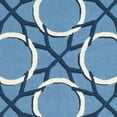 thumbnail image 5 of SAFAVIEH Four Seasons Vinal Floral Polyester Area Rug, Blue/Ivory, 5' x 8', 5 of 6