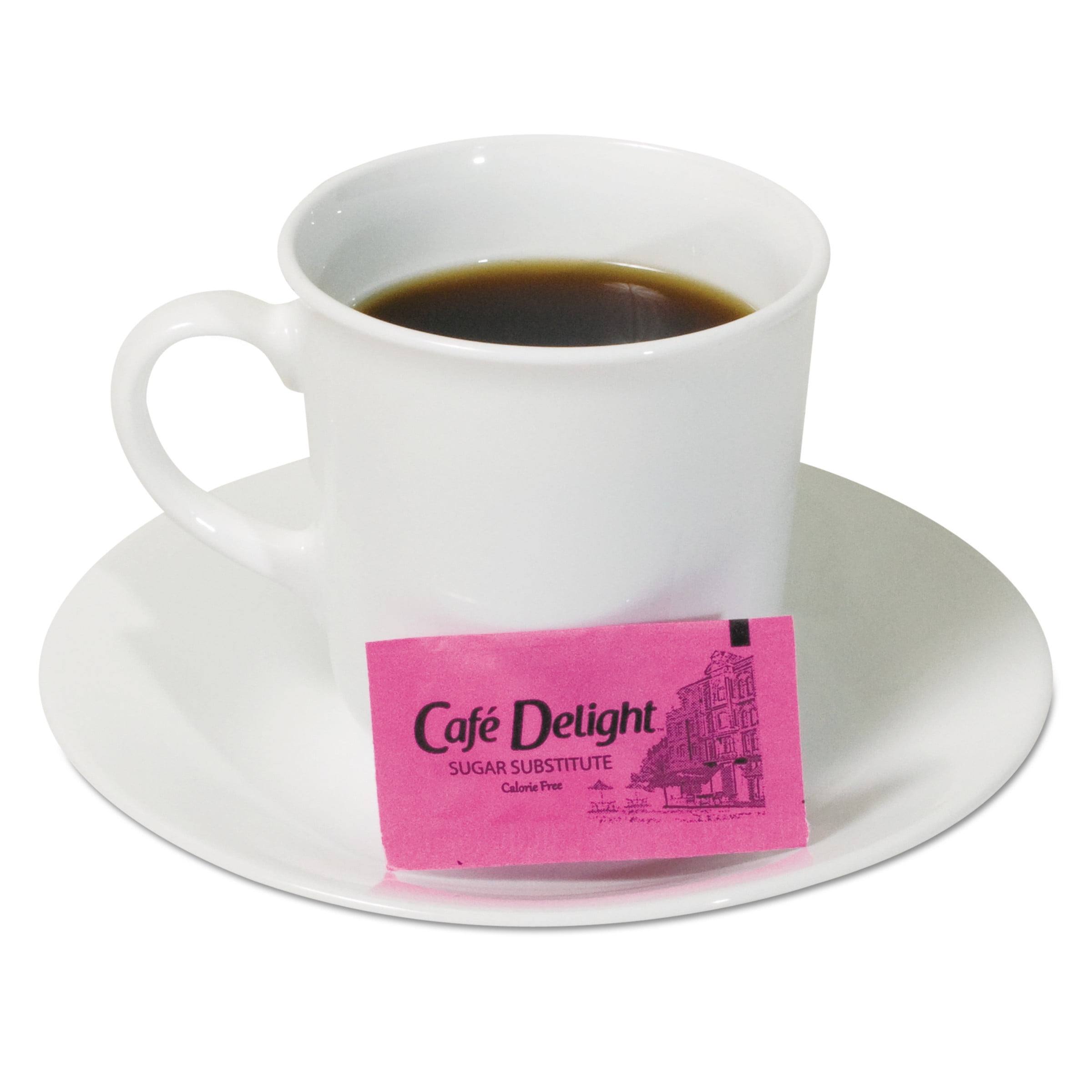Café Delight Pink Sweetener Packets, 0.08 g Packet, 2000 Packets/Box