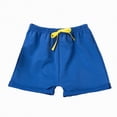 thumbnail image 5 of TOWED22 Toddler Boys Girls Shorts Pants Stretch Casual Solid Color Elastic Waist Bottom Pants Blue,6-7 Y, 5 of 5