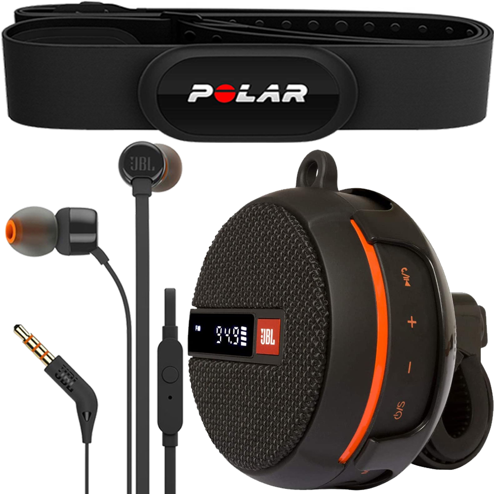 Polar Improved Connectivity H10 Heart Rate Sensor Monitor with JBL Wind