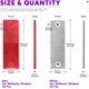 thumbnail image 2 of 20Pcs Universal Red + White Plastic Rectangular Stick-on Car Reflector Sticker, Door Reflectors Interior Red + White Compatible Warning Plate Adhesive, 2 of 4