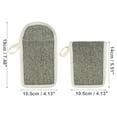 thumbnail image 4 of Unique Bargains 1 Pc Jute Bath Brush Body Scrubber for Bath for Shower 5.51"x4.13" Deep Gray, 4 of 6