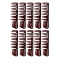 thumbnail image 3 of Styling Hair Comb, PS Material 10 Pcs Wide Tooth Hair Comb Rounded Edge  For Home Transparent Black,Transparent Brown, 3 of 8