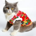 thumbnail image 4 of Costume pour Animaux Imprimé Floral Créatif Veste pour Chatons Chiots, 4 of 8