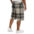 thumbnail image 5 of Resicozy Plaid Shorts Men Casual Classic Fit Elastic Waist Bermuda Short Straight Leg Loose Y2k Lounge Shorts with Pockets Earthy Yellow M, 5 of 5