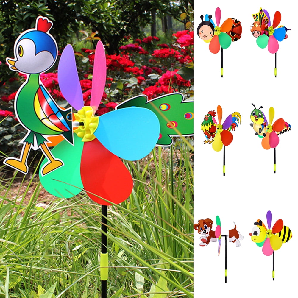Cheers.US Colorful 3D Lovely Insect Whirligig Wind Spinner Windmill Toys  for Garden Yard Lawn Decorations Baby Kid - Walmart.com