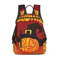 thumbnail image 3 of Balery Halloween Pumpkin Lightweight Backpack for Men and Women - Durable and Water-Resistant, Ideal for School, Work, Travel, and Everyday Use, 3 of 9