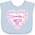 thumbnail image 3 of Inktastic Grandpa's Sweetie Pie with Pink Hearts Boys or Girls Baby Bib, 3 of 4